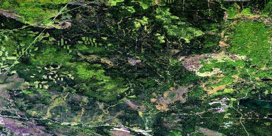 Driftwood River Satellite Map 083O08 at 1:50,000 scale - National Topographic System of Canada (NTS) - Orthophoto