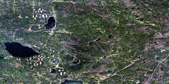 Quitting Lake Satellite Map 084B09 at 1:50,000 scale - National Topographic System of Canada (NTS) - Orthophoto