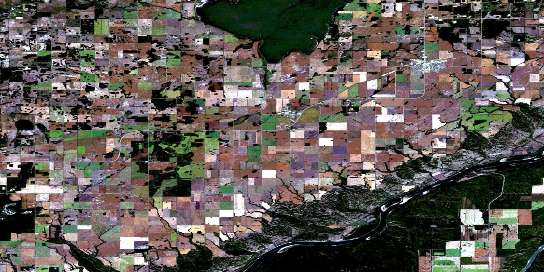 Grimshaw Satellite Map 084C04 at 1:50,000 scale - National Topographic System of Canada (NTS) - Orthophoto