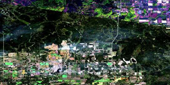 Air photo: Dixonville Satellite Image map 084C12 at 1:50,000 Scale