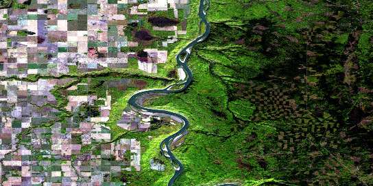 Air photo: Buchanan Creek Satellite Image map 084C14 at 1:50,000 Scale
