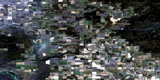 Air photo: Eureka River Satellite Image map 084D07 at 1:50,000 Scale