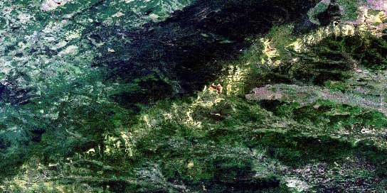 Air photo: Halverson Ridge Satellite Image map 084E03 at 1:50,000 Scale