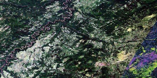 Vader Creek Satellite Map 084E10 at 1:50,000 scale - National Topographic System of Canada (NTS) - Orthophoto