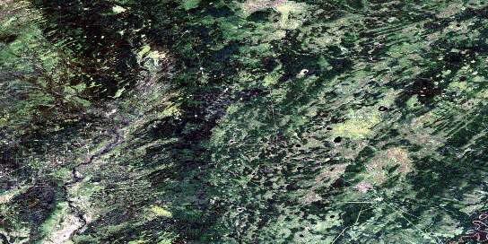 Werniuk Creek Satellite Map 084E11 at 1:50,000 scale - National Topographic System of Canada (NTS) - Orthophoto