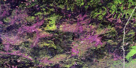 Goffit Creek Satellite Map 084F05 at 1:50,000 scale - National Topographic System of Canada (NTS) - Orthophoto