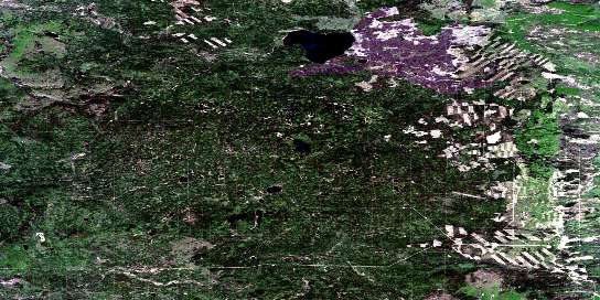 Rossbear Lake Satellite Map 084G05 at 1:50,000 scale - National Topographic System of Canada (NTS) - Orthophoto