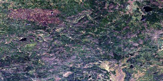 No Title Satellite Map 084H03 at 1:50,000 scale - National Topographic System of Canada (NTS) - Orthophoto