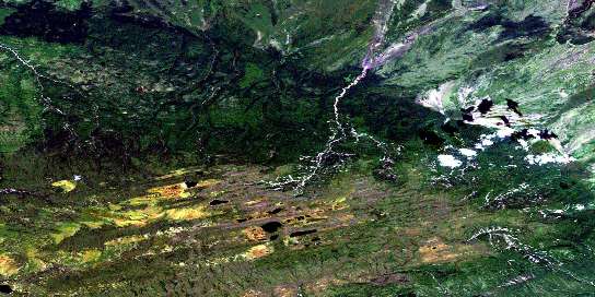 Air photo: Clayton Lake Satellite Image map 084I01 at 1:50,000 Scale