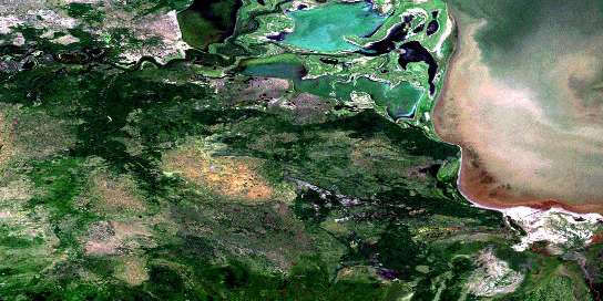 Air photo: Pointe De Roche Satellite Image map 084I08 at 1:50,000 Scale