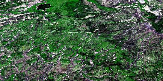 Harper Creek Satellite Map 084J01 at 1:50,000 scale - National Topographic System of Canada (NTS) - Orthophoto