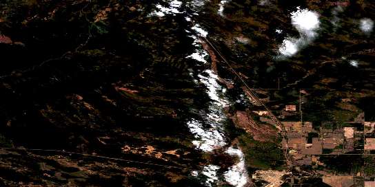 Air photo: High Level Satellite Image map 084K11 at 1:50,000 Scale