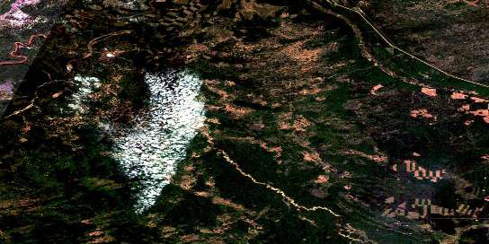 Air photo: Henderson Creek Satellite Image map 084K13 at 1:50,000 Scale