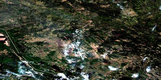 Air photo: Hutch Lake Satellite Image map 084K14 at 1:50,000 Scale