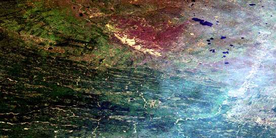 Air photo: Hotte Lake Satellite Image map 084K16 at 1:50,000 Scale