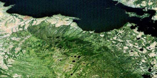 Jackfish Point Satellite Map 084M10 at 1:50,000 scale - National Topographic System of Canada (NTS) - Orthophoto
