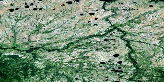 Donna Creek Satellite Map 084M11 at 1:50,000 scale - National Topographic System of Canada (NTS) - Orthophoto
