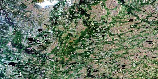 No Title Satellite Map 084N07 at 1:50,000 scale - National Topographic System of Canada (NTS) - Orthophoto