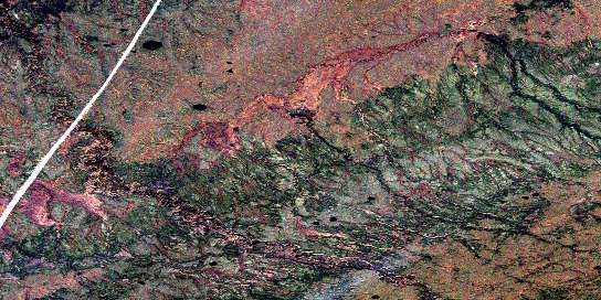 No Title Satellite Map 084N09 at 1:50,000 scale - National Topographic System of Canada (NTS) - Orthophoto
