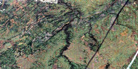 Perry Creek Satellite Map 084N10 at 1:50,000 scale - National Topographic System of Canada (NTS) - Orthophoto