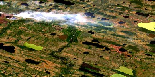 Air photo: Kilome Lake Satellite Image map 084O16 at 1:50,000 Scale