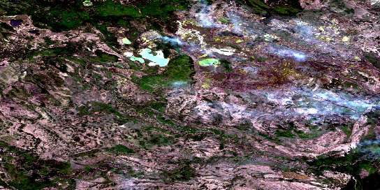 Patenaude Lake Satellite Map 084P03 at 1:50,000 scale - National Topographic System of Canada (NTS) - Orthophoto