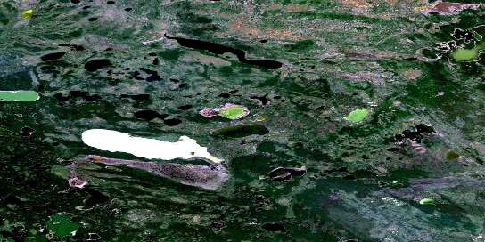 Merryweather Lake Satellite Map 084P06 at 1:50,000 scale - National Topographic System of Canada (NTS) - Orthophoto