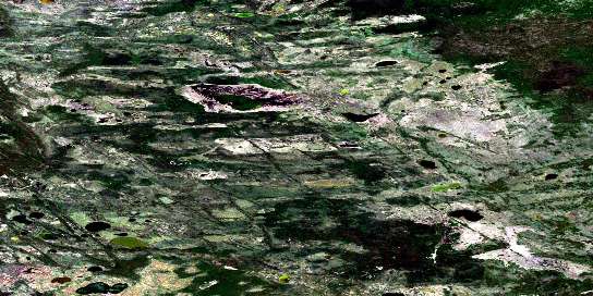 Upland Lake Satellite Map 084P10 at 1:50,000 scale - National Topographic System of Canada (NTS) - Orthophoto
