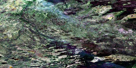 Air photo: Flatgrass Lake Satellite Image map 084P15 at 1:50,000 Scale