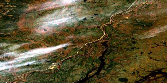Air photo: Grumbler Rapids Satellite Image map 085C02 at 1:50,000 Scale