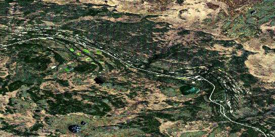 Air photo: Heart Lake Satellite Image map 085C15 at 1:50,000 Scale
