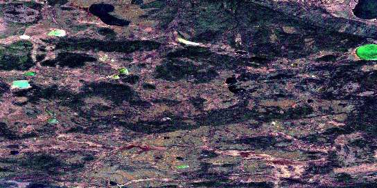 Air photo: Foetus Lake Satellite Image map 085D16 at 1:50,000 Scale