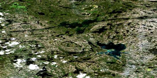 Jennejohn Lake Satellite Map 085I05 at 1:50,000 scale - National Topographic System of Canada (NTS) - Orthophoto