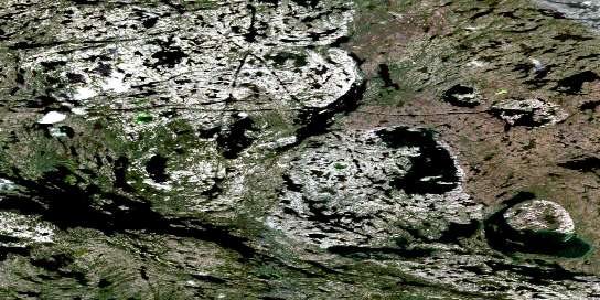Prelude Lake Satellite Map 085I12 at 1:50,000 scale - National Topographic System of Canada (NTS) - Orthophoto