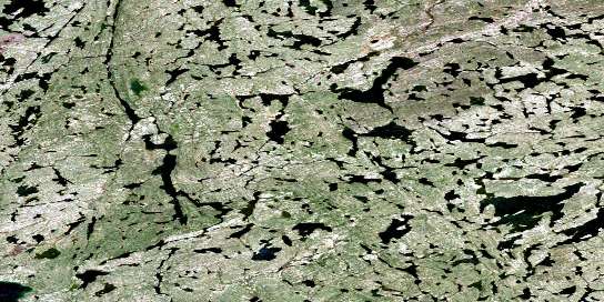 Sunset Lake Satellite Map 085I16 at 1:50,000 scale - National Topographic System of Canada (NTS) - Orthophoto