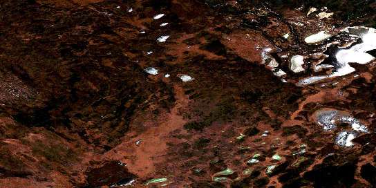 Sharun Lake Satellite Map 085K04 at 1:50,000 scale - National Topographic System of Canada (NTS) - Orthophoto