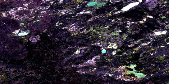 No Title Satellite Map 085K10 at 1:50,000 scale - National Topographic System of Canada (NTS) - Orthophoto