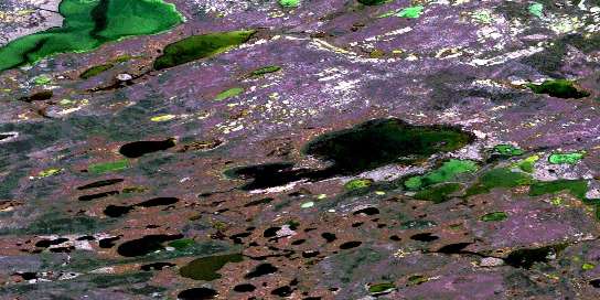 Air photo: Raccoon Lake Satellite Image map 085K13 at 1:50,000 Scale