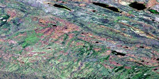 Plateau Creek Satellite Map 085L08 at 1:50,000 scale - National Topographic System of Canada (NTS) - Orthophoto
