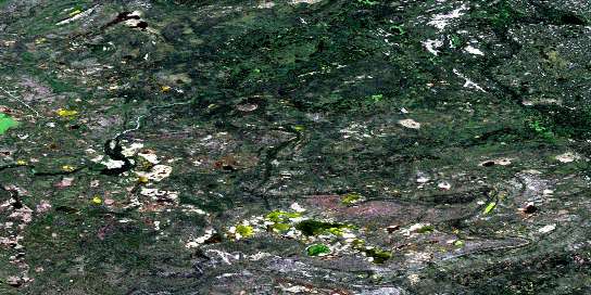 Air photo: La Martre Falls Satellite Image map 085N02 at 1:50,000 Scale