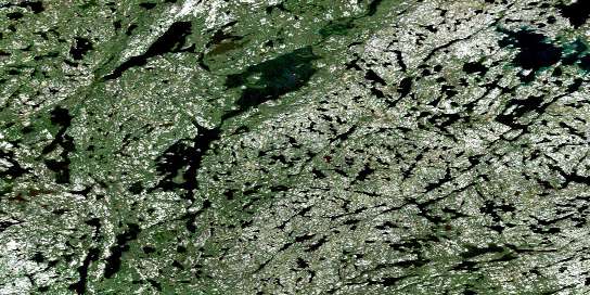 Labrish Lake Satellite Map 085N09 at 1:50,000 scale - National Topographic System of Canada (NTS) - Orthophoto
