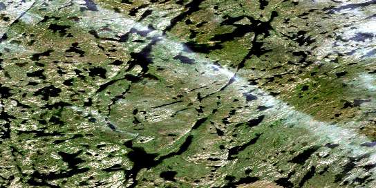 Air photo: Barker Lake Satellite Image map 085O01 at 1:50,000 Scale