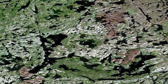 Wheeler Lake Satellite Map 085O07 at 1:50,000 scale - National Topographic System of Canada (NTS) - Orthophoto