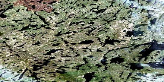 Mossy Lake Satellite Map 085O08 at 1:50,000 scale - National Topographic System of Canada (NTS) - Orthophoto
