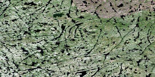 Air photo: Macnaughton Lake Satellite Image map 085O11 at 1:50,000 Scale