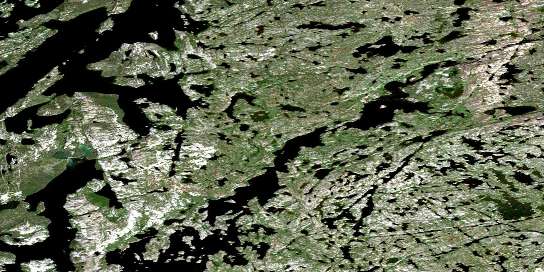 Basler Lake Satellite Map 085O13 at 1:50,000 scale - National Topographic System of Canada (NTS) - Orthophoto