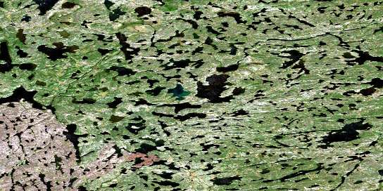 Dauphinee Lake Satellite Map 085O15 at 1:50,000 scale - National Topographic System of Canada (NTS) - Orthophoto