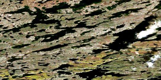 Wecho Lake Satellite Map 085P13 at 1:50,000 scale - National Topographic System of Canada (NTS) - Orthophoto