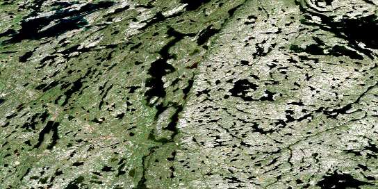 Norris Lake Satellite Map 086B05 at 1:50,000 scale - National Topographic System of Canada (NTS) - Orthophoto