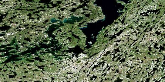 Zinto Lake Satellite Map 086C01 at 1:50,000 scale - National Topographic System of Canada (NTS) - Orthophoto